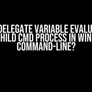 How to Delegate Variable Evaluation to the Child CMD Process in Windows Command-Line?